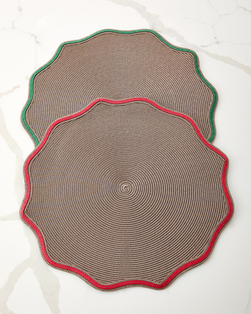 Autumn Piped Oxford Placemats, Set of 4